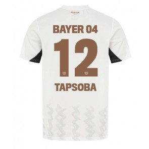 Bayer Leverkusen Edmond Tapsoba #12 Gostujuci Dres 2024-25 Kratak Rukavima